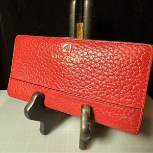 Kate Spade Stacy Southport Avenue Wallet- Dynasty Red